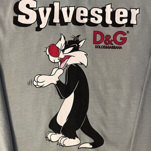 Vintage Dolce & Gabbana Men’s Sylvester & Tweety Bird Long Sleeve T-Shirt EUC XL